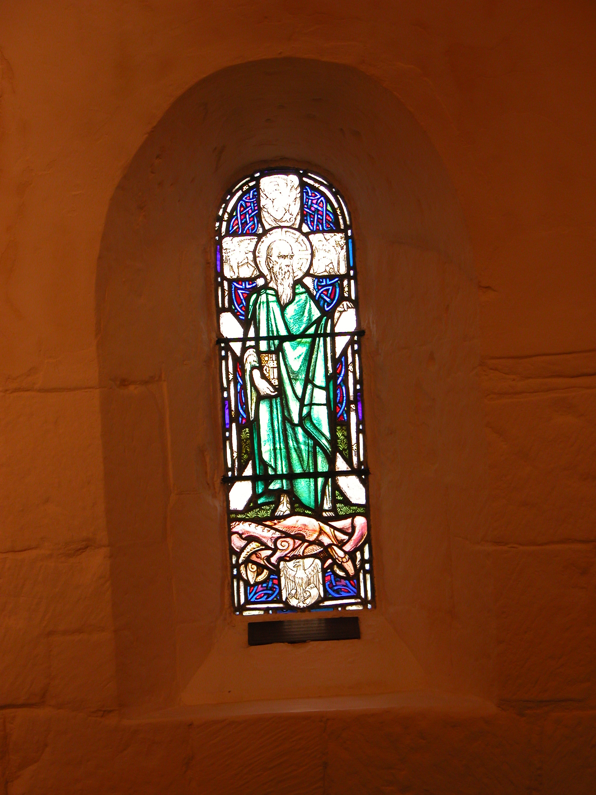 walls windows stainedglass glass stained stained-glass arch church art saint man human cross celtic