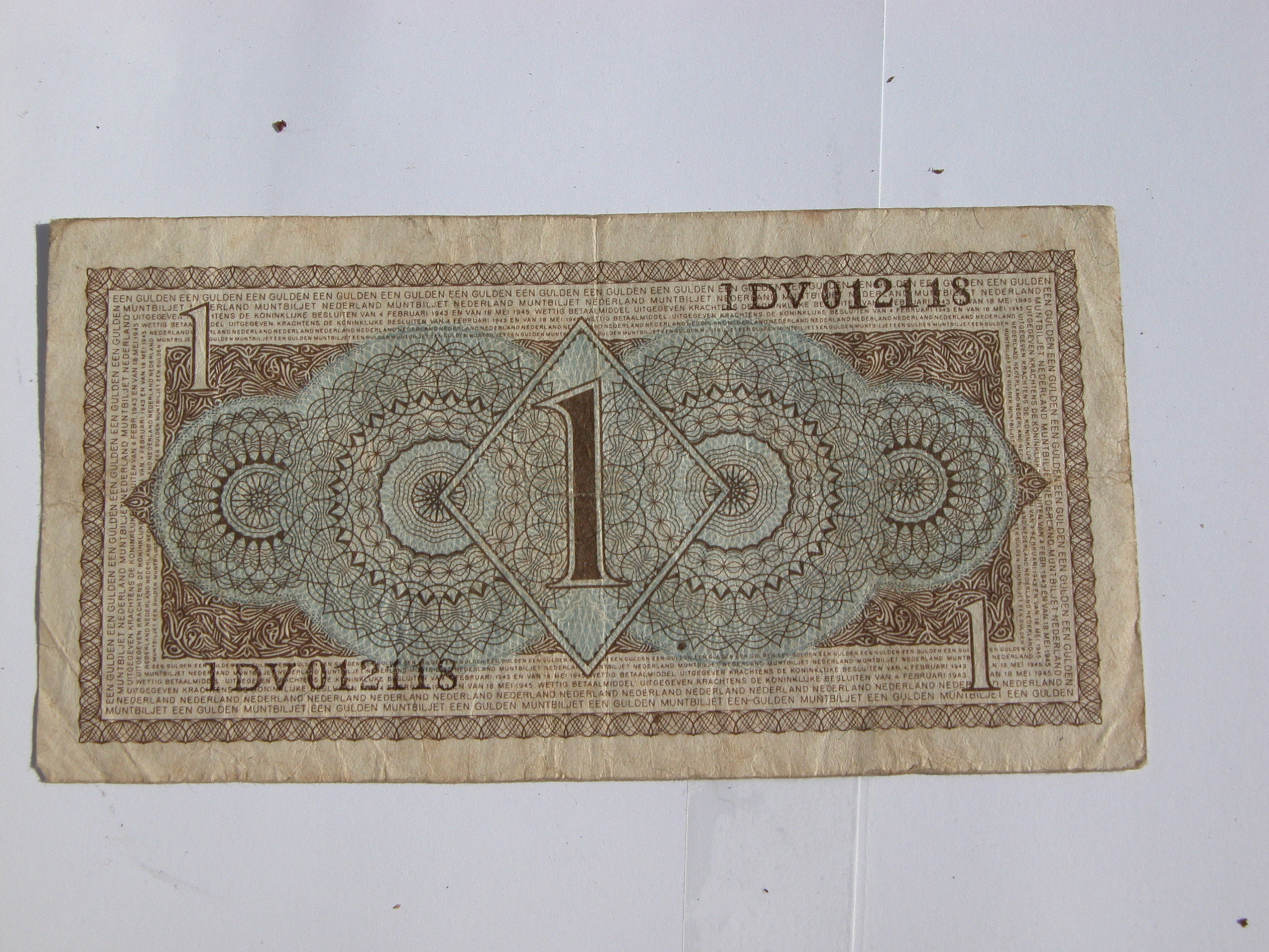 old currency money 1 dutch guilder 1 gulden