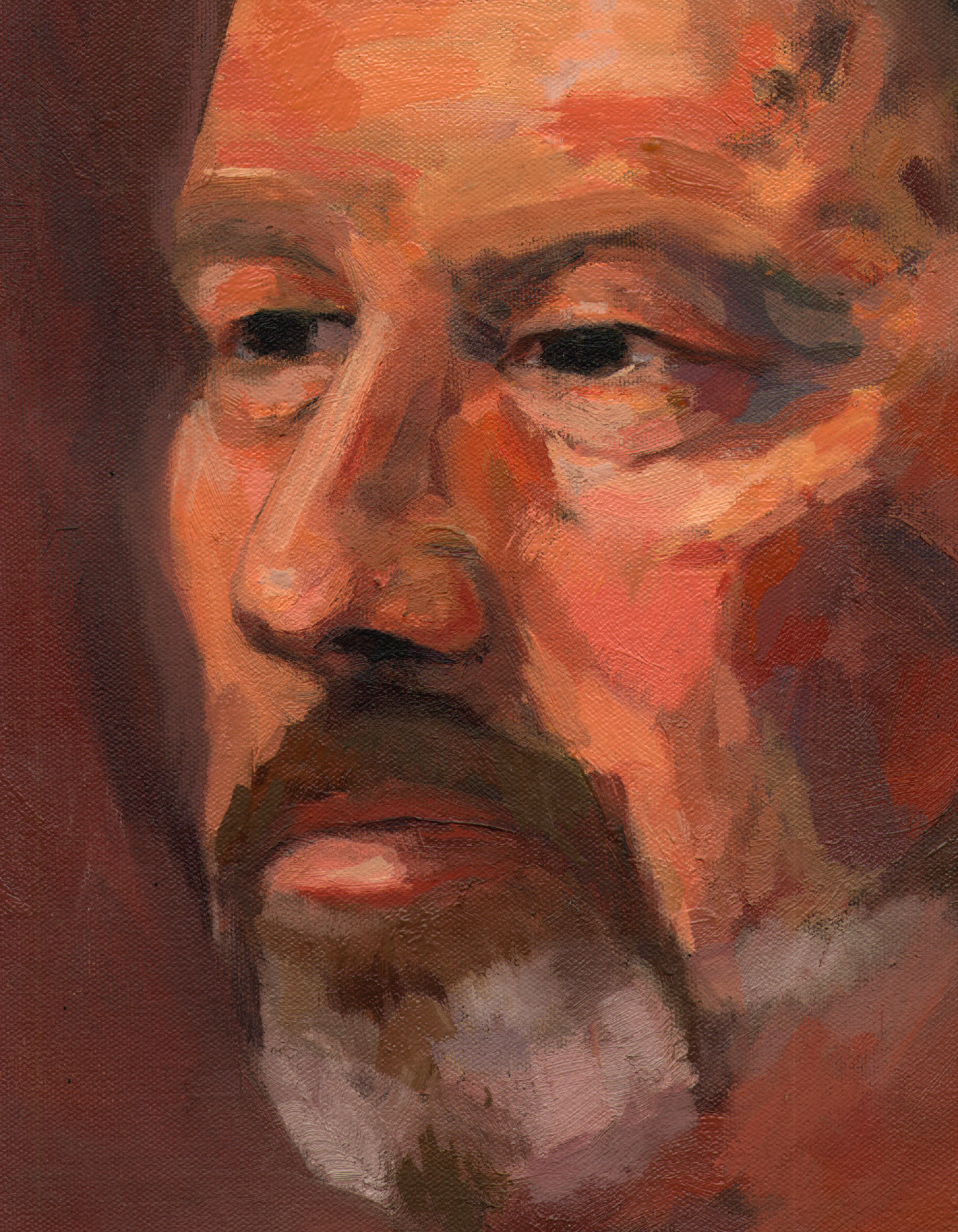 painting face oilpaint paint oil canvas portrait shanescanlan