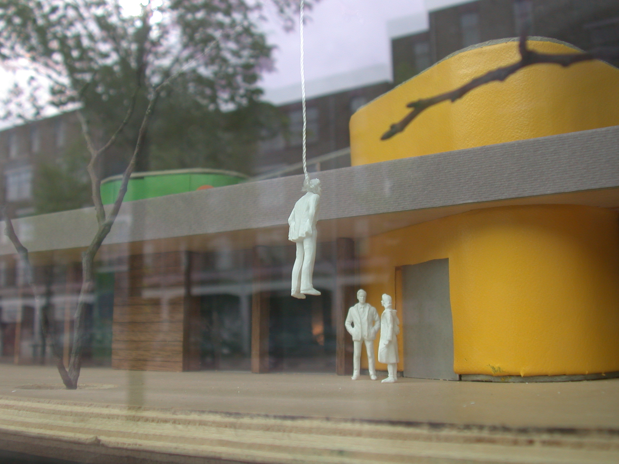 characters miscaleneous humanoids plastic figures hangman architecture exteriors maquette man woman suicide