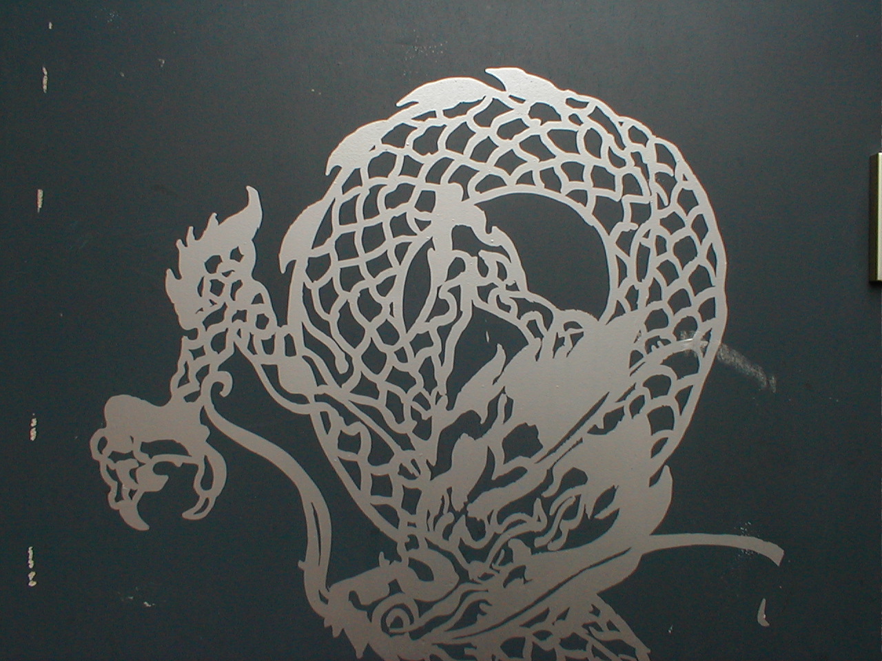 dario painting art chinse dragon outline serpent