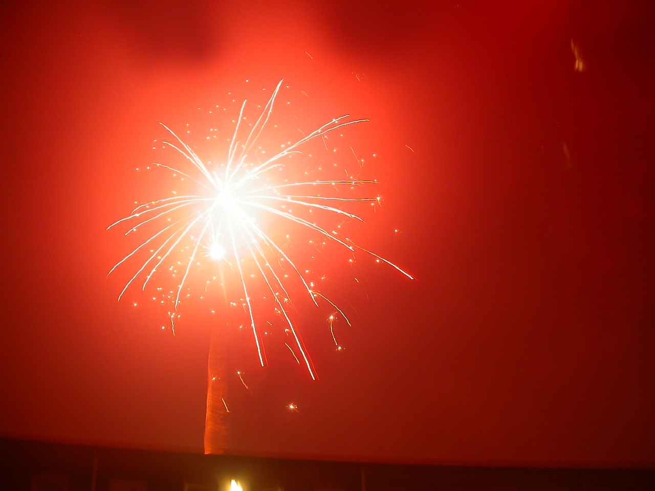 eva flar red bright light explosion fireworks flare