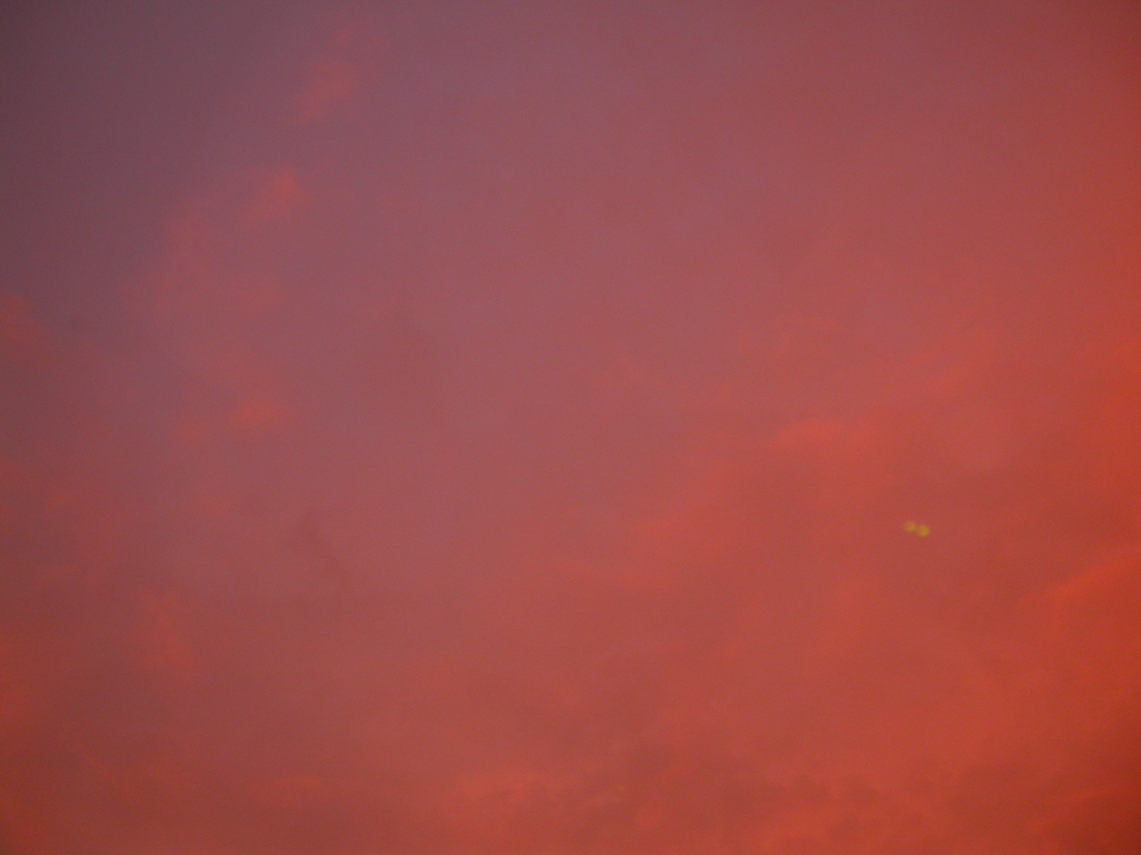 eva evening sky red glow