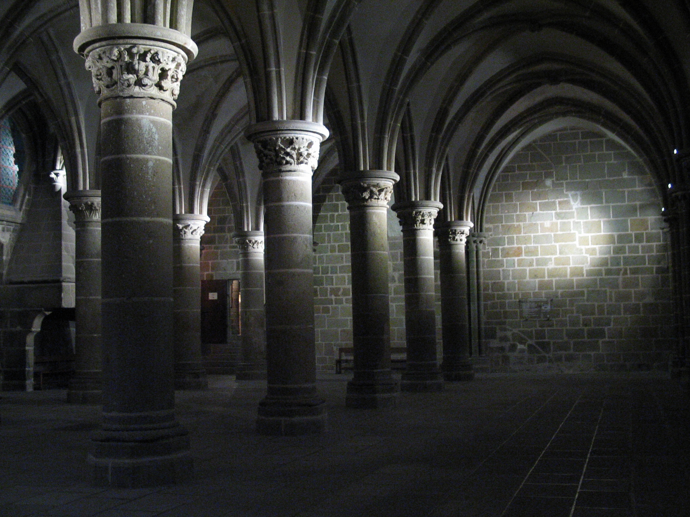geoff_vane church crypt dark cellar column columns stone underground