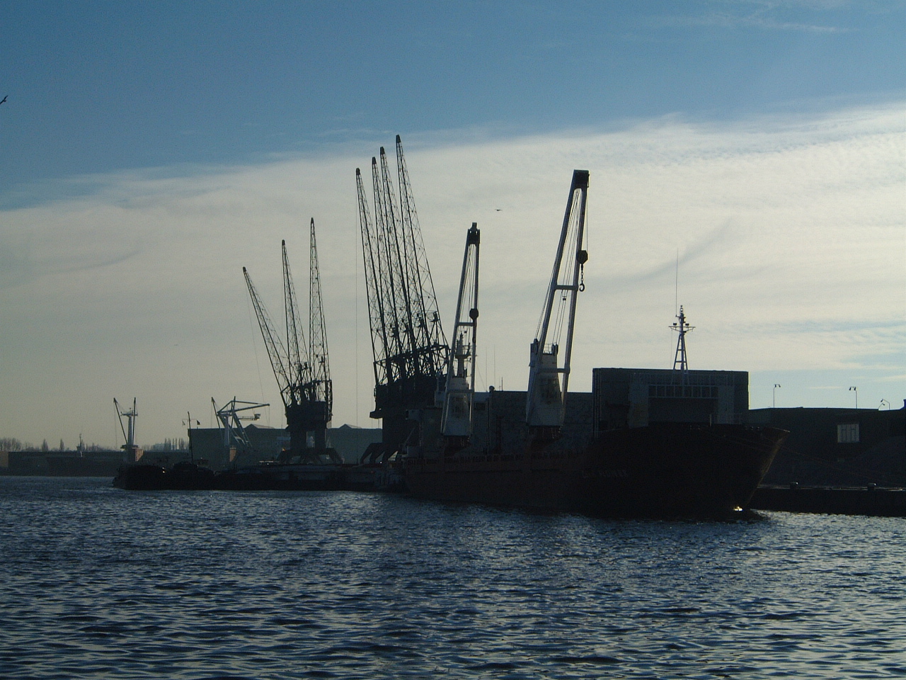maartent docks shipyard cranes for container ships transport port
