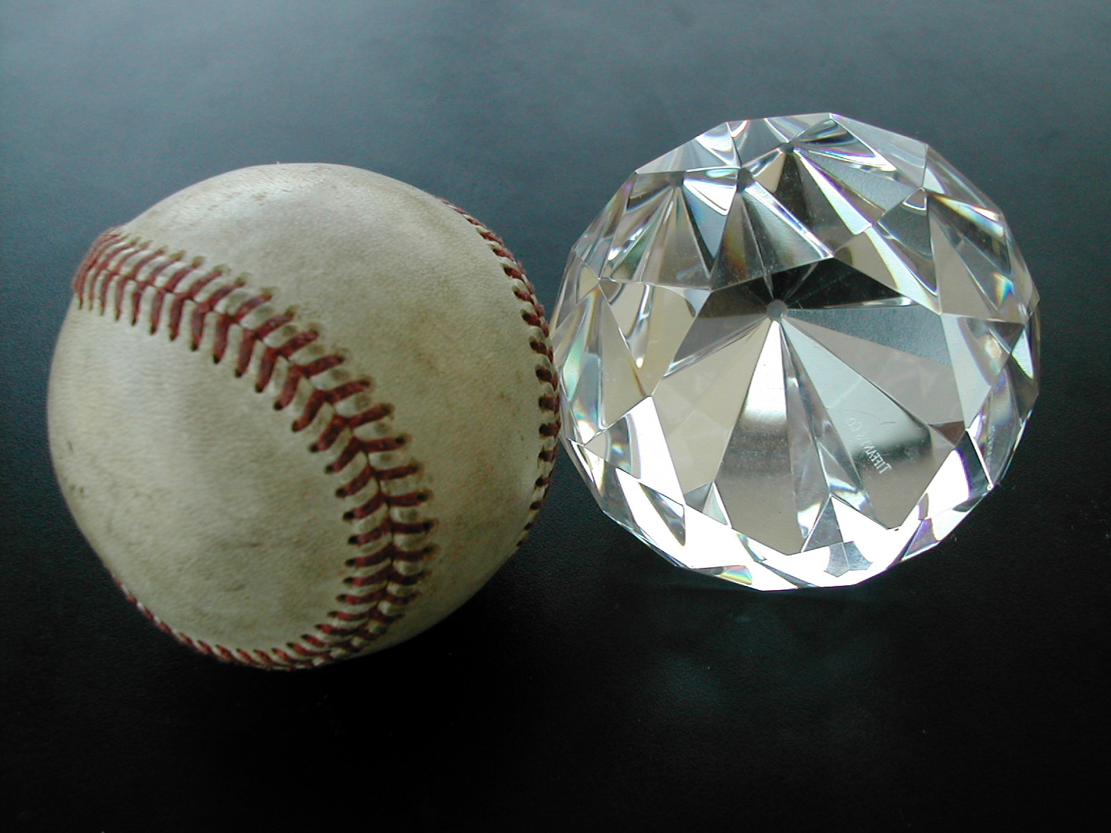 mcmath baseball ball gem crystal stone