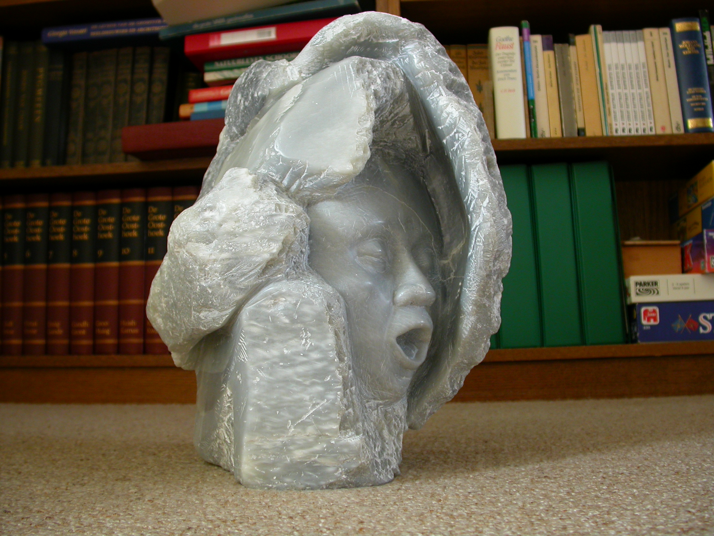 paul art sculpture statue face work of artwork lime limestone hires