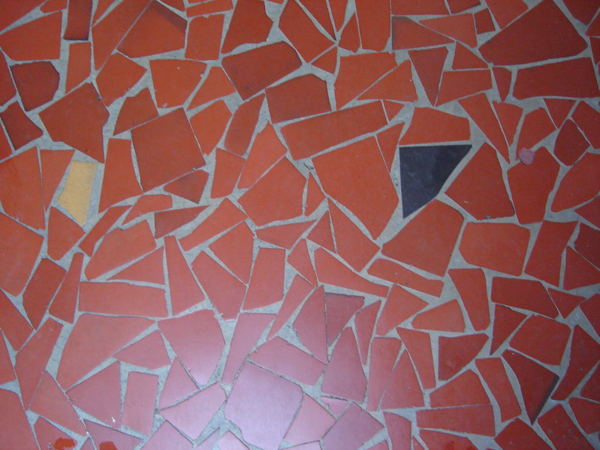 poows floor tile tiles red mosaic