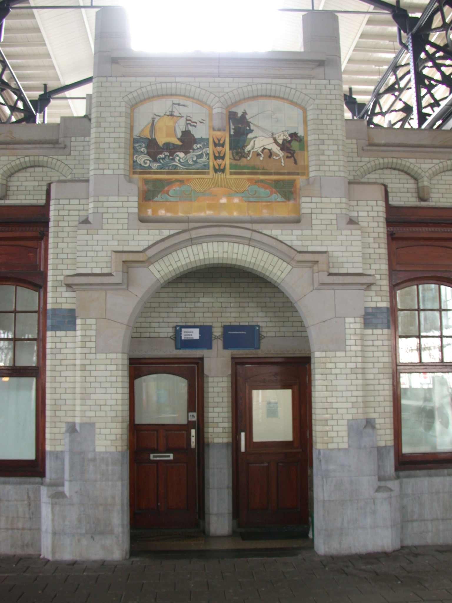 Haarlem central station wall door windows