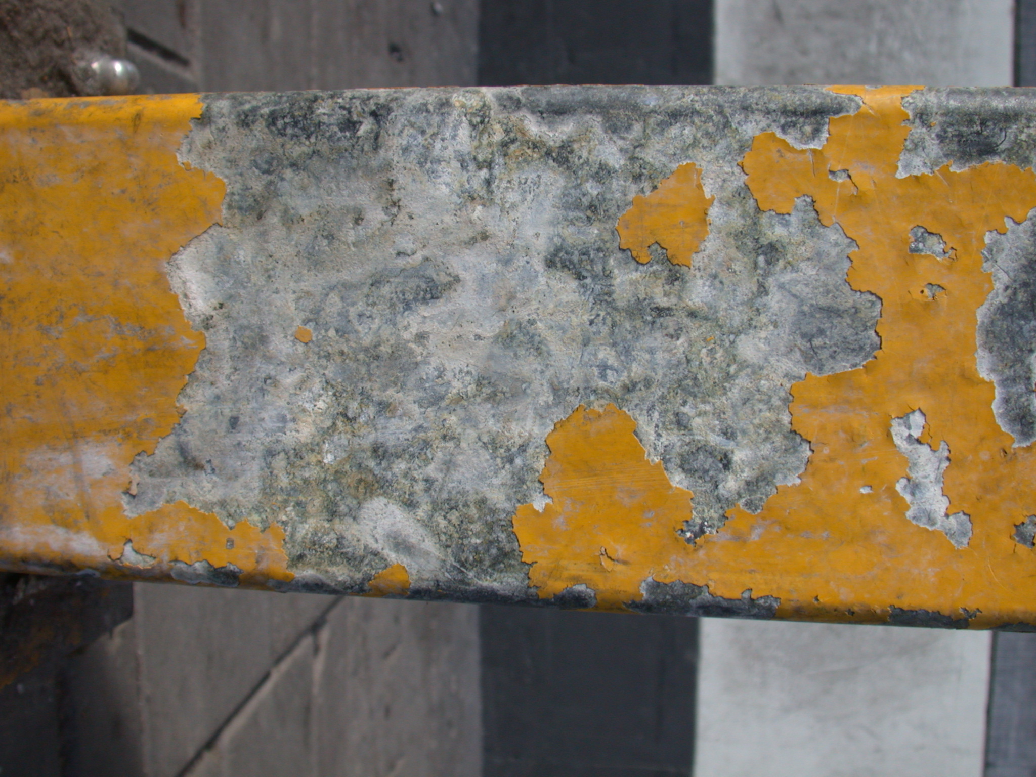 metal beam rusted solid heavy yellow