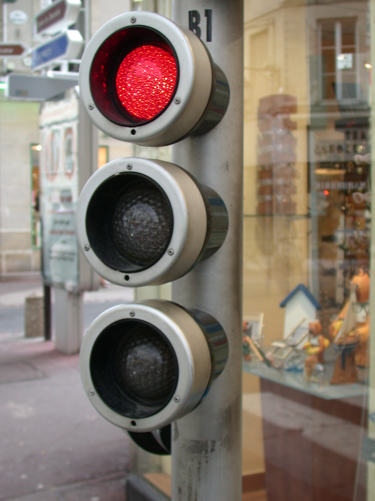 traffic light lights red sign road