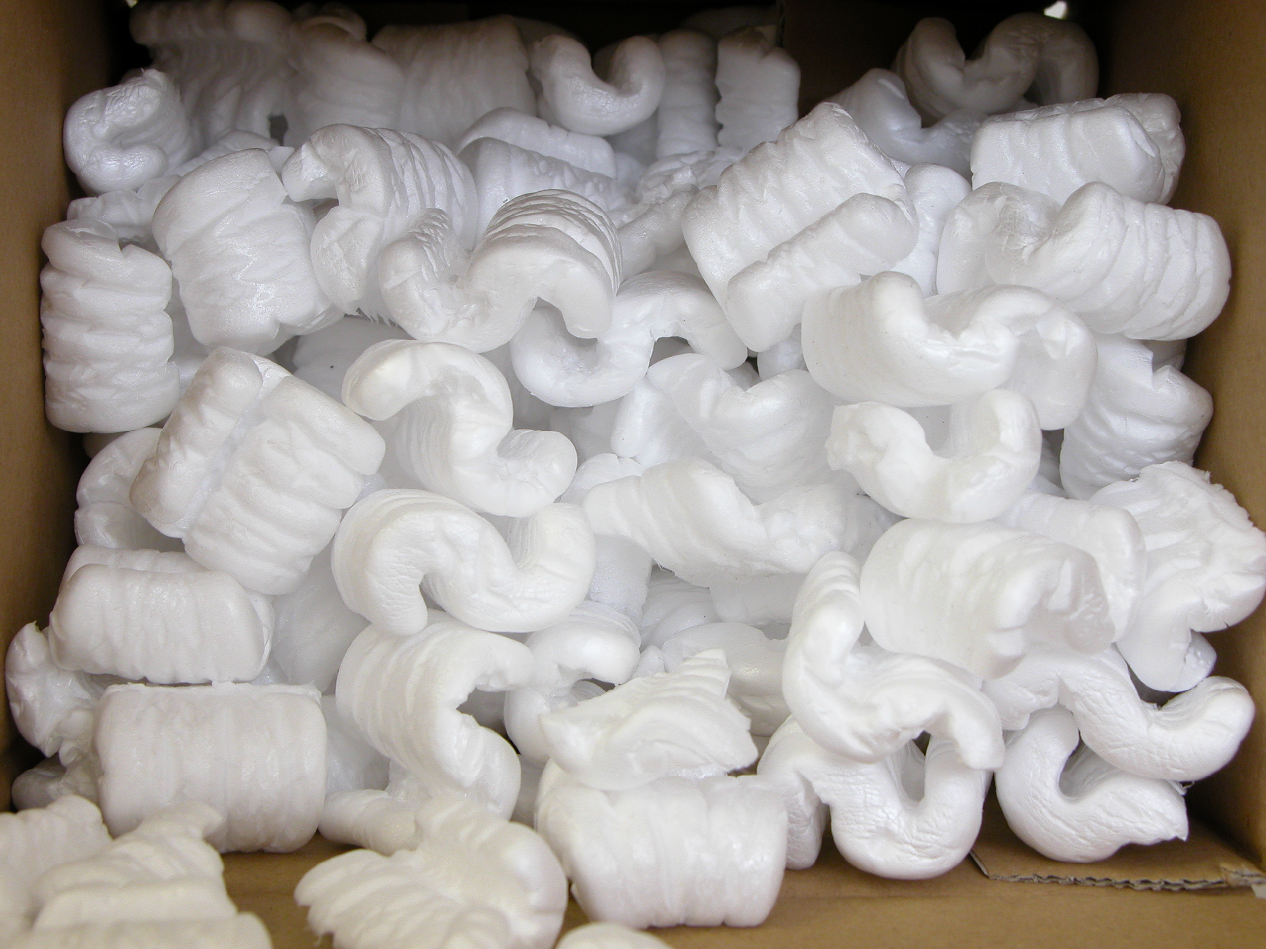 styrofoam packaging plastic white soft