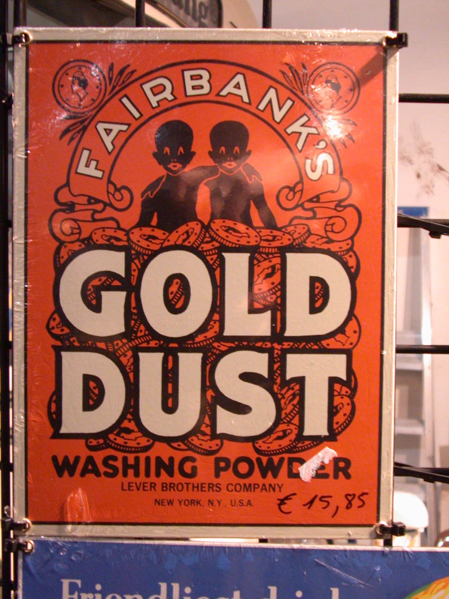 poster scripts negro gold dust soap humanoids brand logo