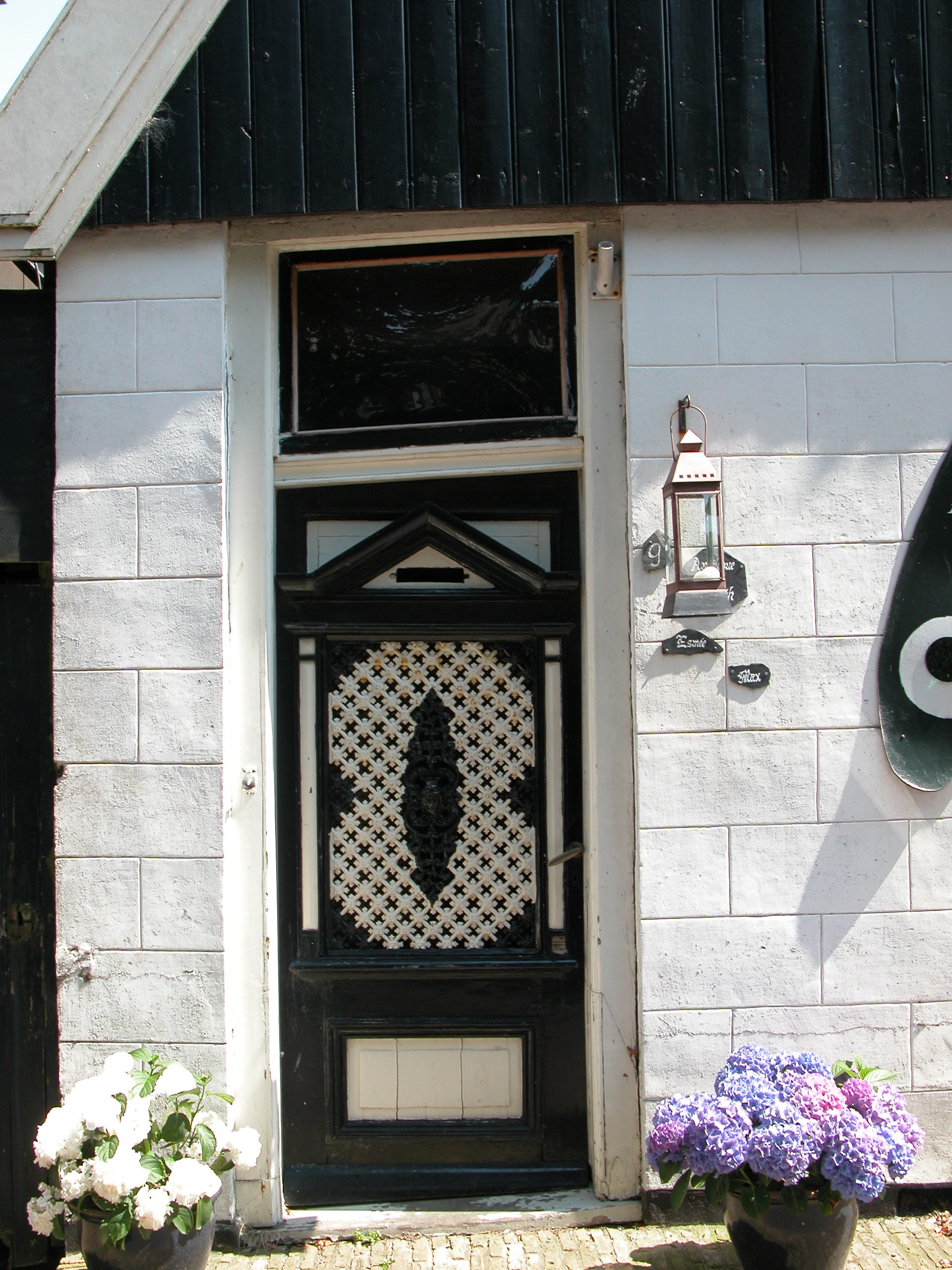 traditional dutch door decorated
