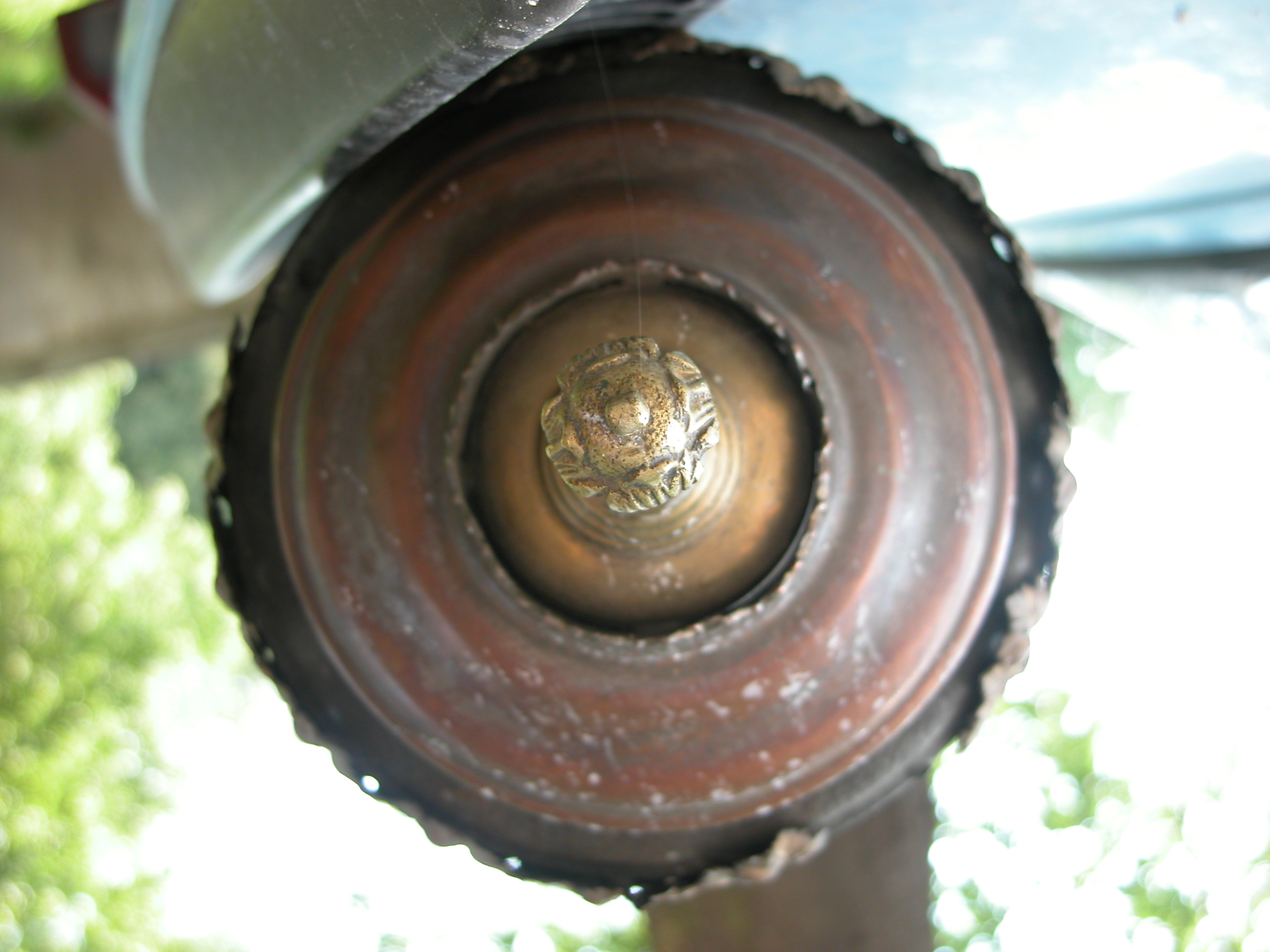 metals circle doorbell drill brass ornamented