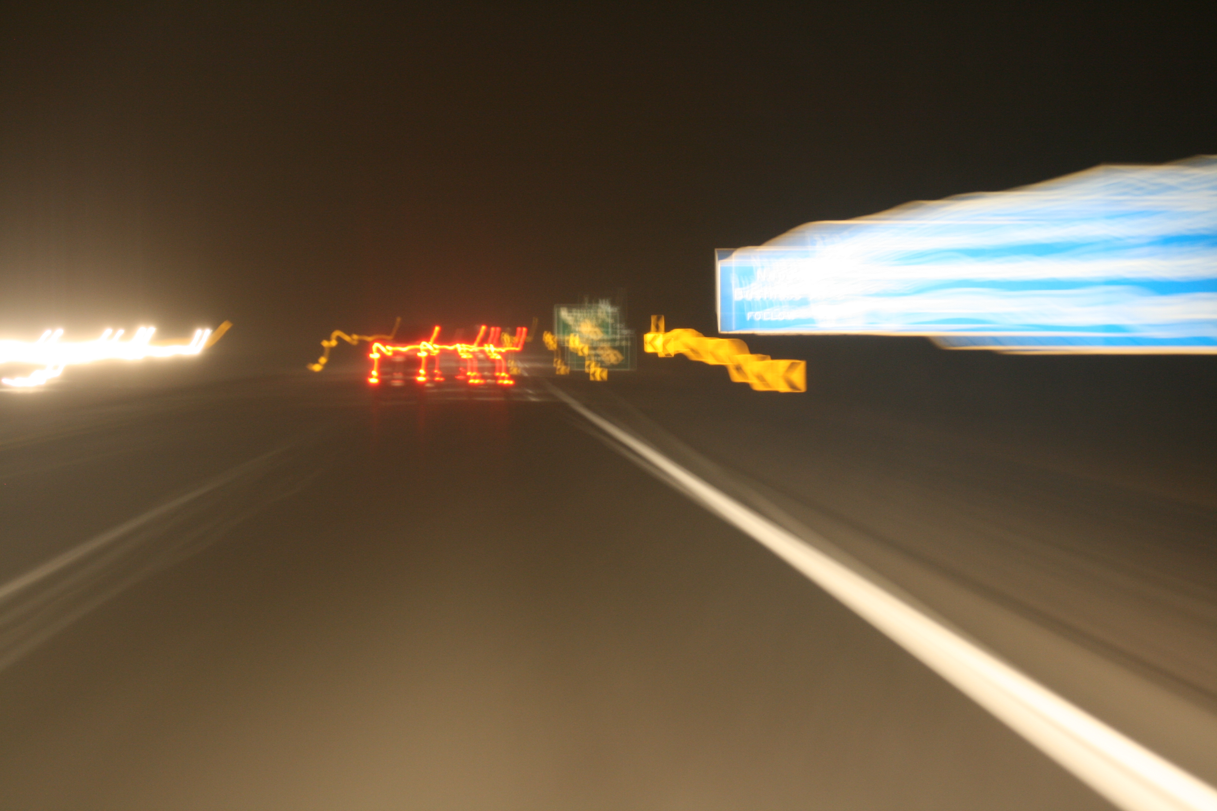 bozzit car night nighttime dark blur speed zoom lights driving motorway highway