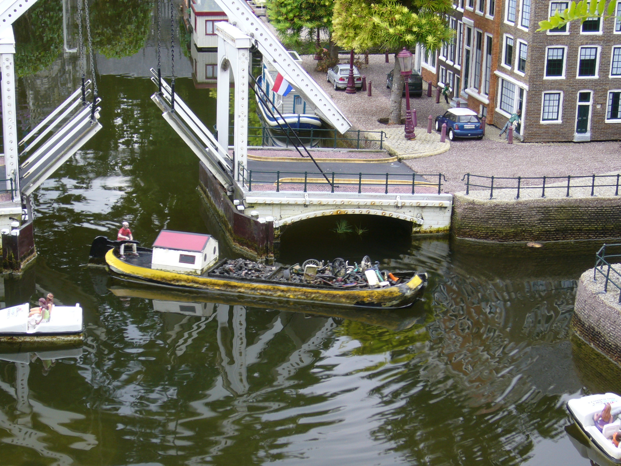 janny madurodam the netherlands amsterdam canals drawbridge miniature boat