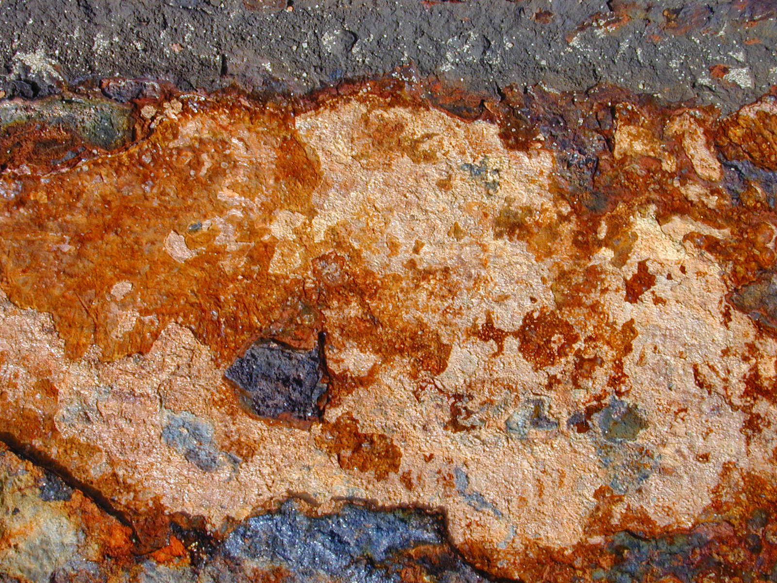 rust spot brown red stone