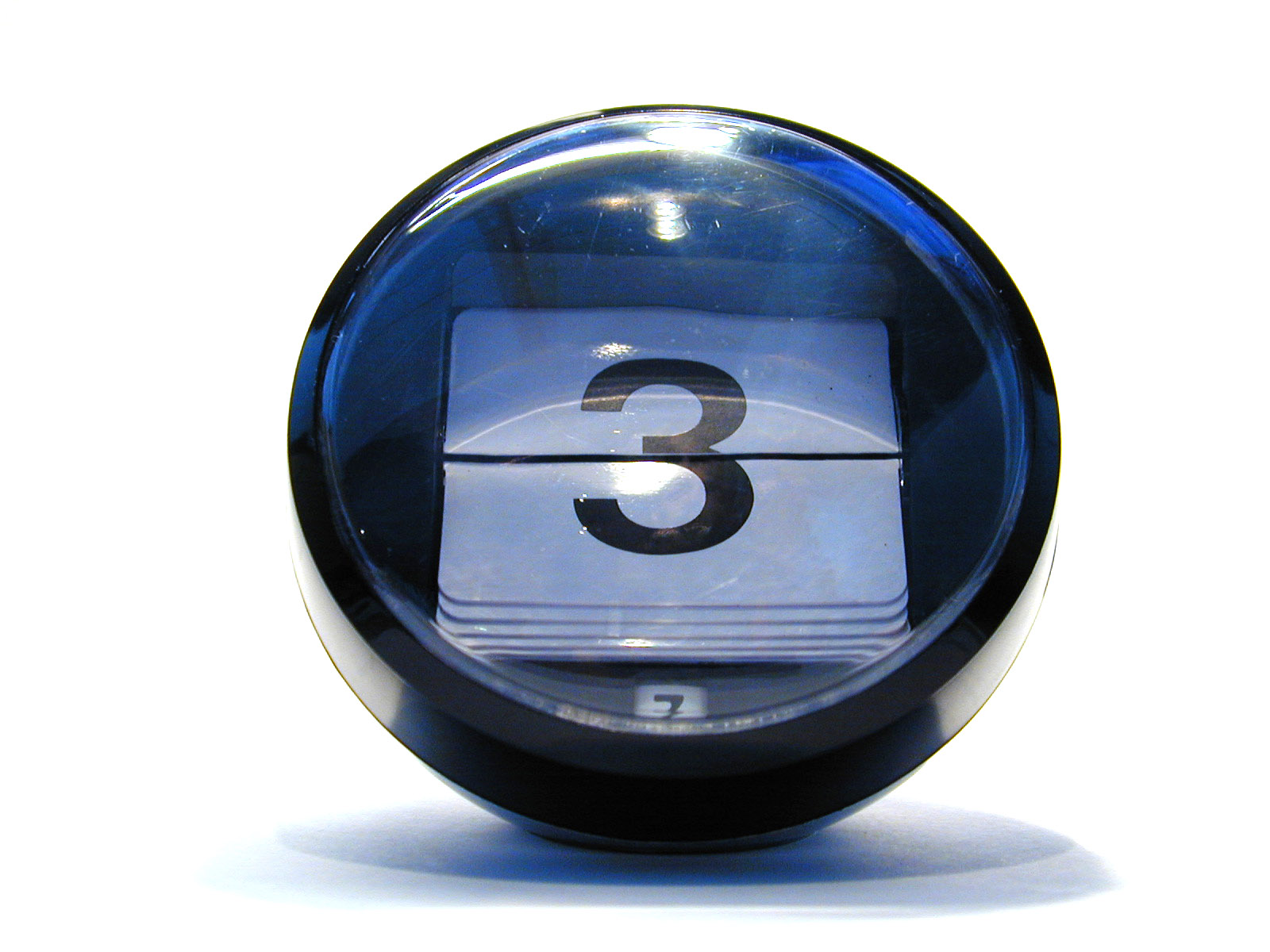 sphere globe number clock counter three 3 plastic