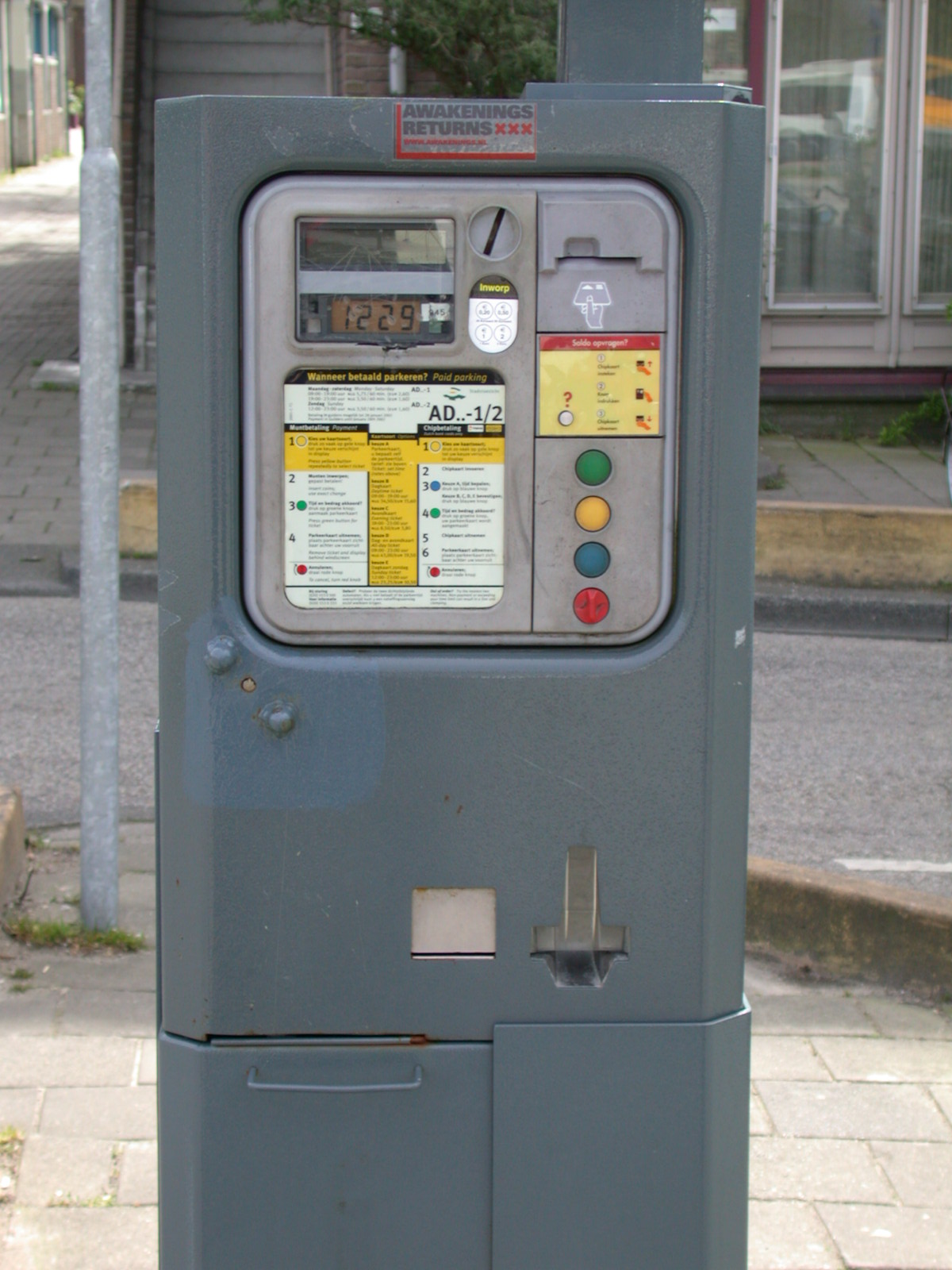parking meter display numbers slot buttons parkingmeter box