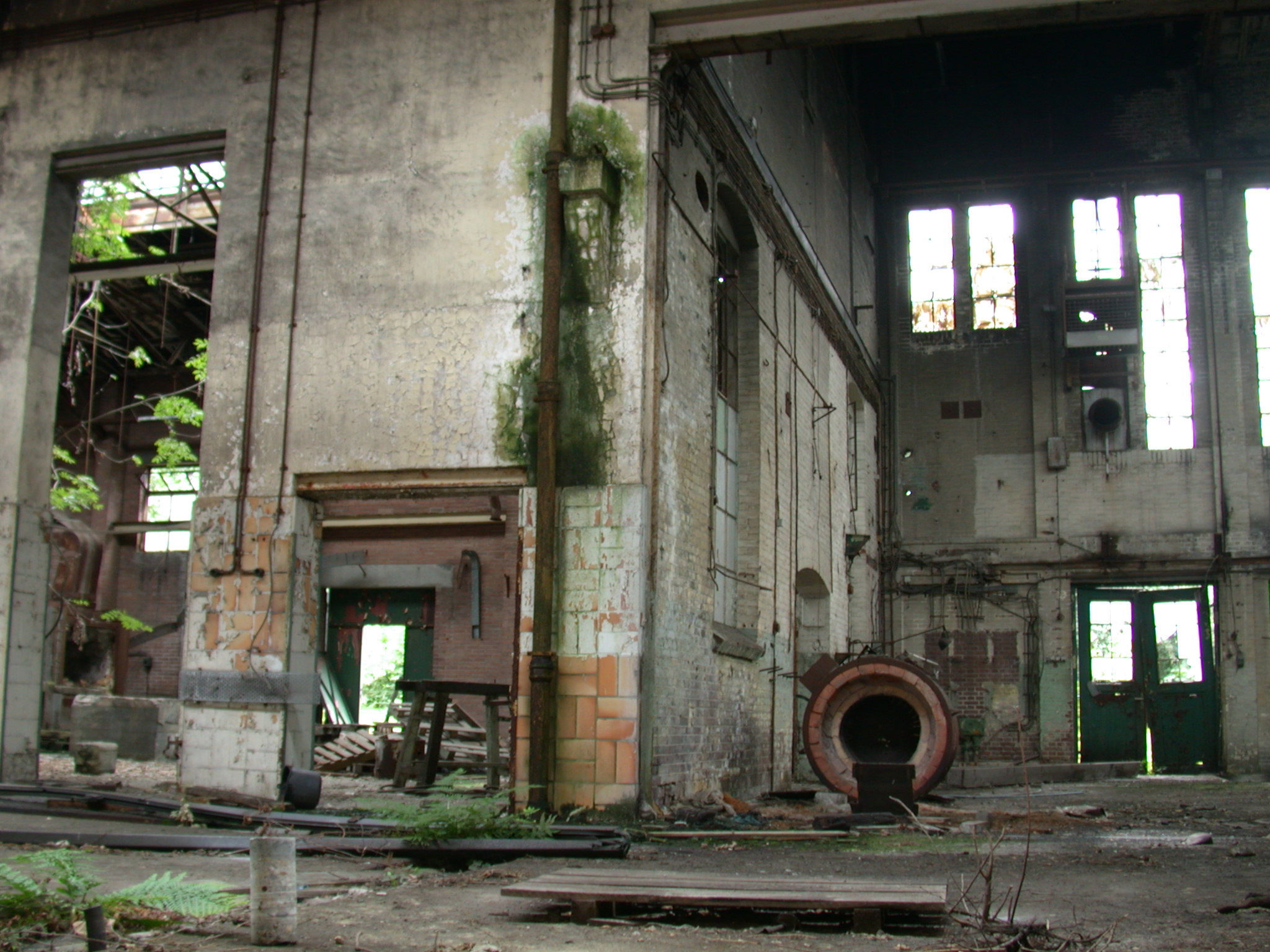 abandoned factory hall architecture interiors
