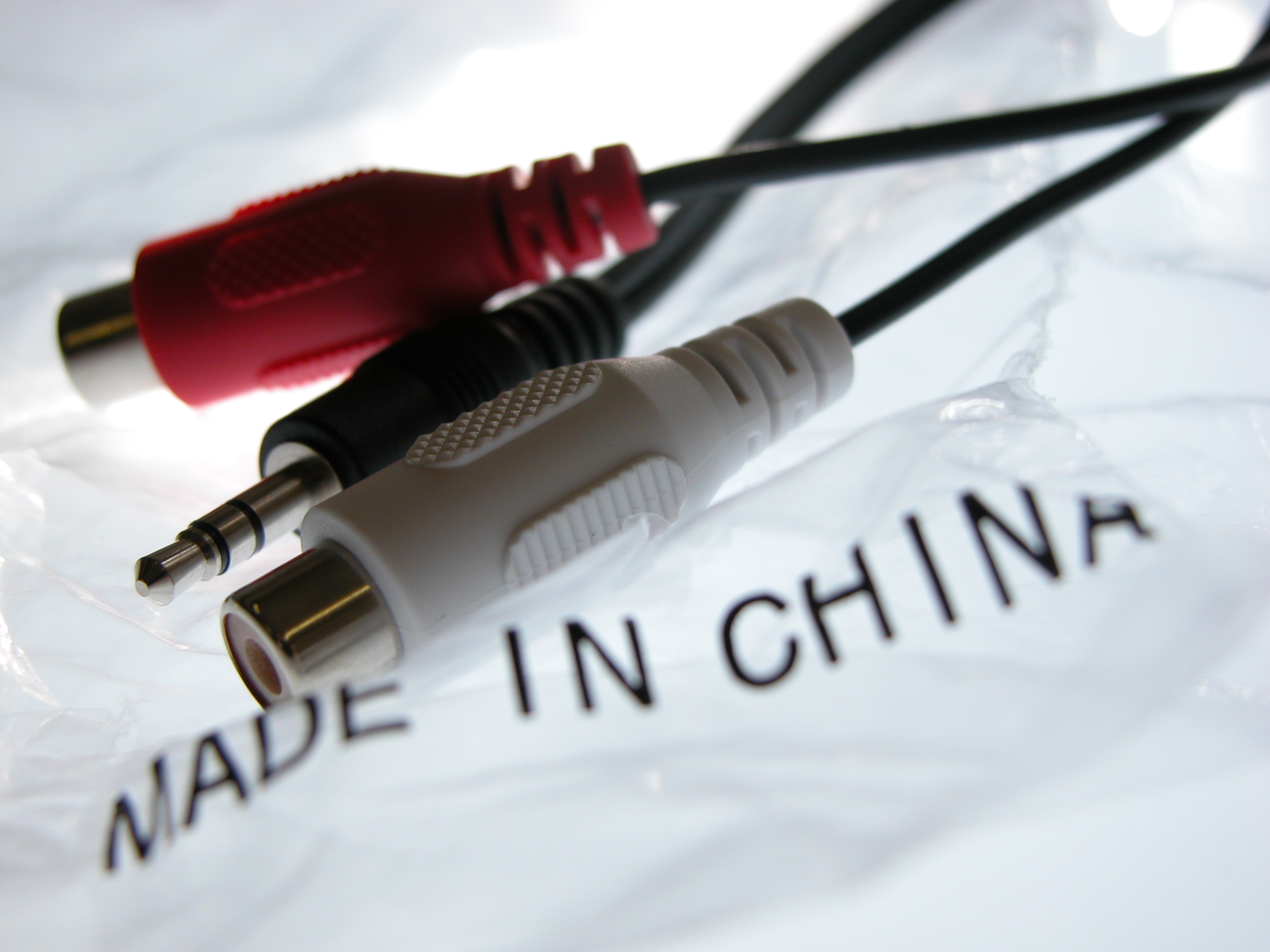 stereo plugs minijack tulip connectors made in china