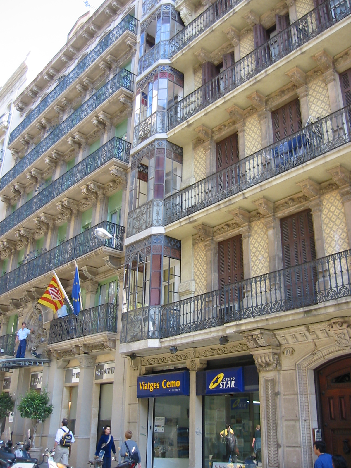 architecture exteriors balcony balconies barca barcelona hotel