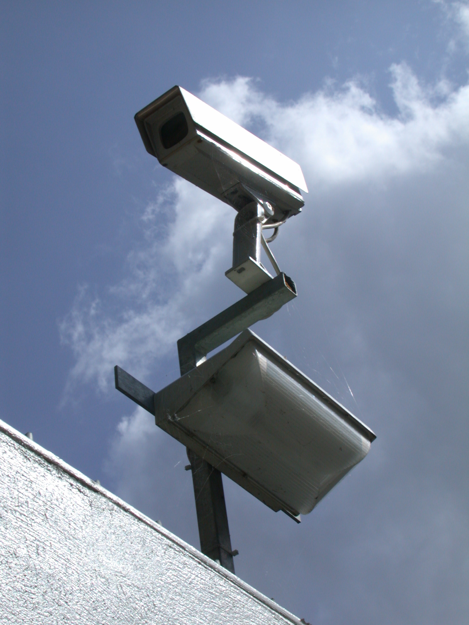 camera security cam light blue sky hi-res